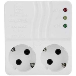 محافظ دیواری2پریز یخچال و فریزرR2 برند باخ الکترونیک